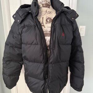 Polo by Ralph Lauren Black Gorham Down hooded jacket